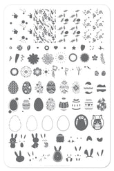 Bunny Kinz (CjSH-11)  - Clear Jelly Stamping Plate